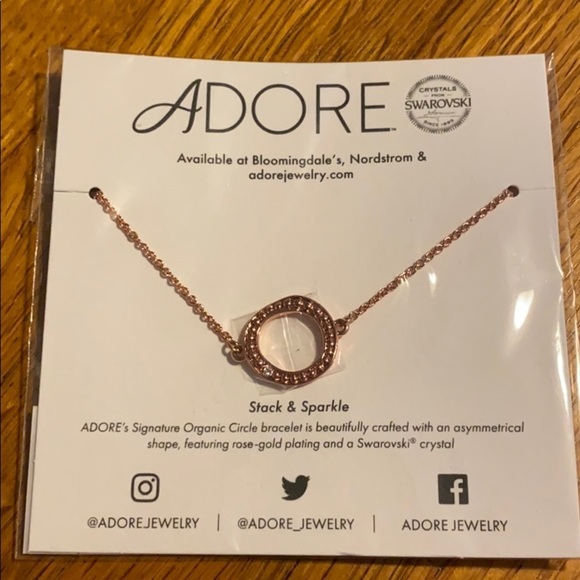 Nordstrom Jewelry - Adore Organic Circle Bracelet in Rose Gold